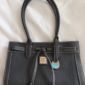 Dooney & Bourke Black Pebble Leather Shoulder Bag